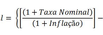 fórmula taxa real