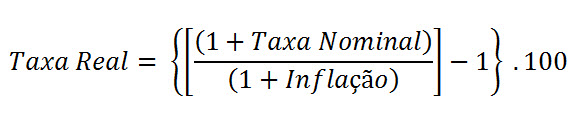 fórmula taxa real